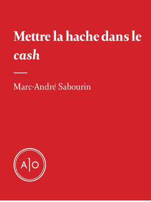 cover image of Mettre la hache dans le cash
